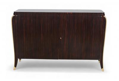  mile Jacques Ruhlmann Art Deco Macassar 2 Door Cabinet in the manner of Emile Jacques Ruhlmann
