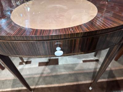  mile Jacques Ruhlmann Art Deco Macassar Vanity Cabinet French Style of Ruhlmann