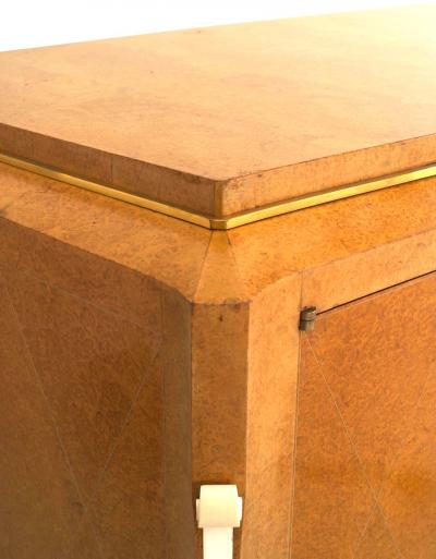 mile Jacques Ruhlmann Emile Jacques Ruhlmann French Art Deco Burled Amboyna Commode