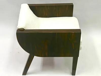  mile Jacques Ruhlmann French Art Deco Macassar Ebony Armchair in the Style of Emile Jacques Ruhlmann