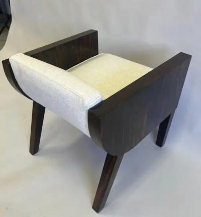  mile Jacques Ruhlmann French Art Deco Macassar Ebony Armchair in the Style of Emile Jacques Ruhlmann