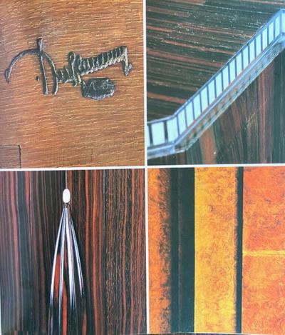  mile Jacques Ruhlmann MACASSAR EBONY LETTER RACK BY EMILE JACQUES RUHLMANN