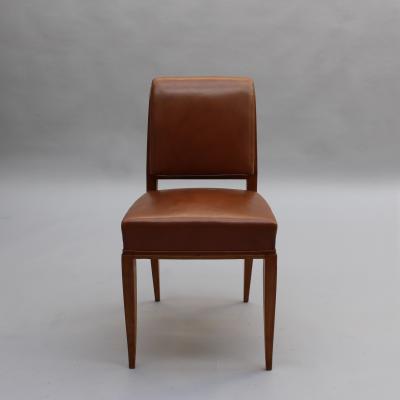  mile Jacques Ruhlmann Ruhlmann Set of 4 Drouant Chairs circa 1924 Matching Armchair Available 
