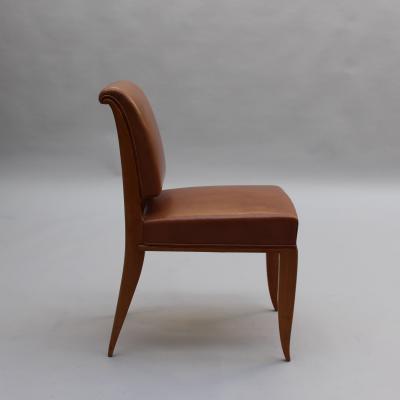  mile Jacques Ruhlmann Ruhlmann Set of 4 Drouant Chairs circa 1924 Matching Armchair Available 