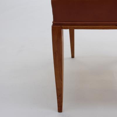  mile Jacques Ruhlmann Ruhlmann Set of 4 Drouant Chairs circa 1924 Matching Armchair Available 