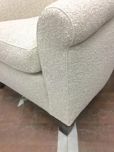  mile Jacques Ruhlmann Ruhlmann Style 1930s Extreme Comfort Pair of Club Chair Covered in Boucle Cloth