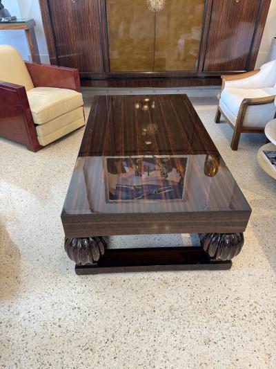  mile Jacques Ruhlmann Ruhlmann Style Macassar Ebony Coffee Table