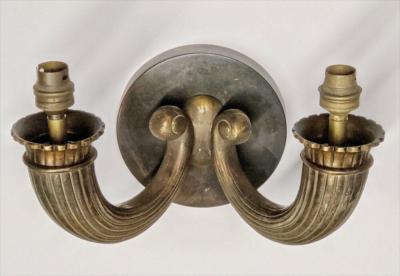  mile Jacques Ruhlmann Ruhlmann Style Single Two Branch Sconce