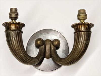  mile Jacques Ruhlmann Ruhlmann Style Single Two Branch Sconce