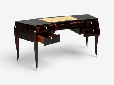  mile Jacques Ruhlmann mile Jacques Ruhlmann Attr Macassar Mahogany Shagreen France 1900s