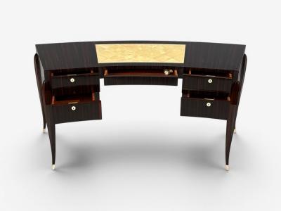  mile Jacques Ruhlmann mile Jacques Ruhlmann Attr Macassar Mahogany Shagreen France 1900s