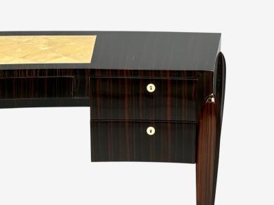  mile Jacques Ruhlmann mile Jacques Ruhlmann Attr Macassar Mahogany Shagreen France 1900s