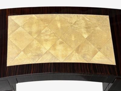  mile Jacques Ruhlmann mile Jacques Ruhlmann Attr Macassar Mahogany Shagreen France 1900s