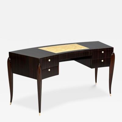  mile Jacques Ruhlmann mile Jacques Ruhlmann Attr Macassar Mahogany Shagreen France 1900s
