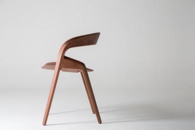  ndio da Costa Contemporary Pris Chair in Jequitib Wood by Brazilian Designer