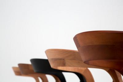  ndio da Costa Contemporary Pris Chair in Jequitib Wood by Brazilian Designer