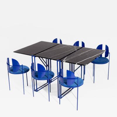  ngel Mombiedro Sculptural Dining Table and Chairs Ensemble by ngel Mombiedro