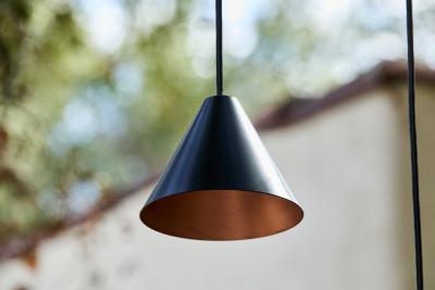  rsj Hans Agne Jakobsson Mini Tratten Outdoor Pendant in Black