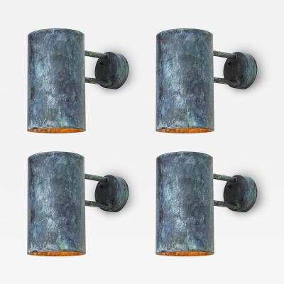  rsj Large Hans Agne Jakobsson C 627 Rulle Darkly Patinated Outdoor Sconce