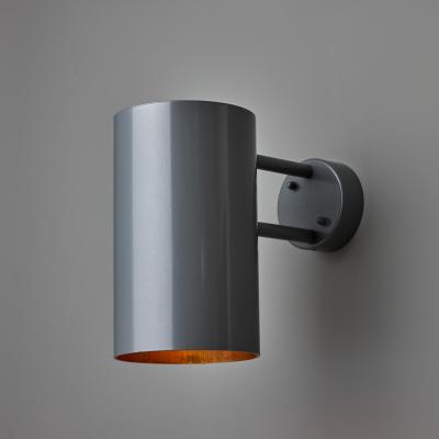  rsj Large Hans Agne Jakobsson C627 Rulle Outdoor Sconce in Painted Silver