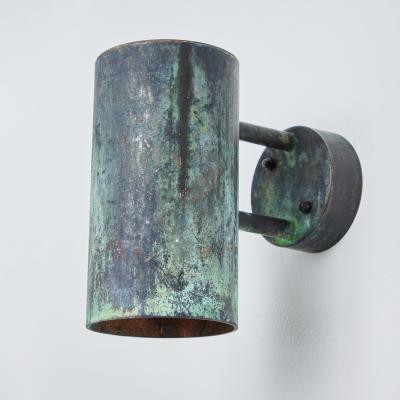  rsj Pair of Hans Agne Jakobsson C 627 110 Rulle Darkly Patinated Outdoor Sconces