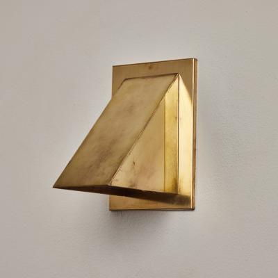  rsj Pair of Jonas Bohlin Oxid Raw Brass Outdoor Wall Lights for rsj 