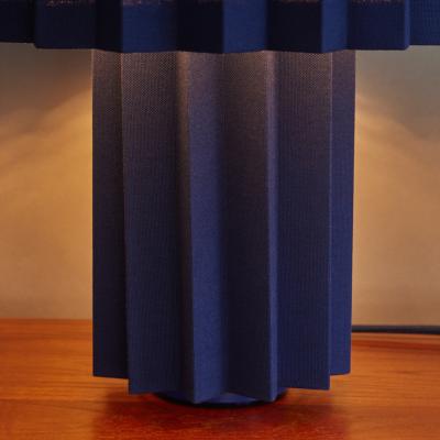  rsj Pliss Blue Edition Pleated Textile Table Lamp by Folkform for rsj 