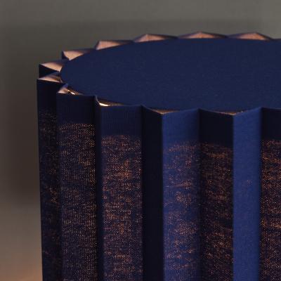 rsj Pliss Blue Edition Pleated Textile Table Lamp by Folkform for rsj 