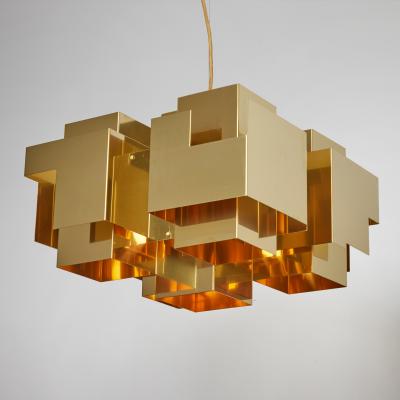  rsj Skyline Brass Chandelier by Folkform for rsj 