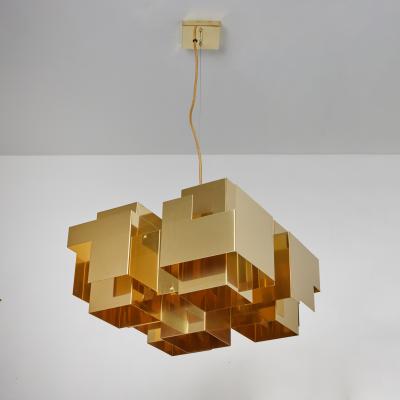  rsj Skyline Brass Chandelier by Folkform for rsj 
