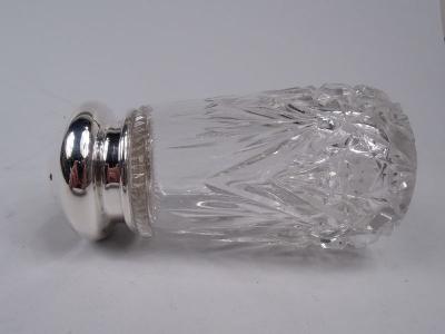  the Merrill Shops Merrill Shops Edwardian Sterling Silver and Cut Glass Sugar Caster