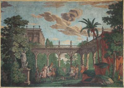  tienne Fran ois de Lantier LARGE EARLY 19TH CENTURY WALLPAPER THE VOYAGE OF ANTH NOR