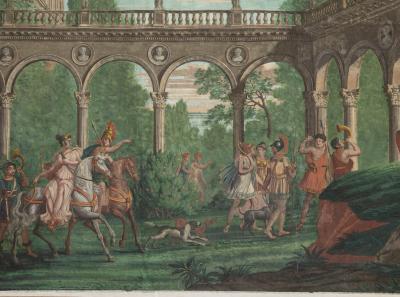  tienne Fran ois de Lantier LARGE EARLY 19TH CENTURY WALLPAPER THE VOYAGE OF ANTH NOR