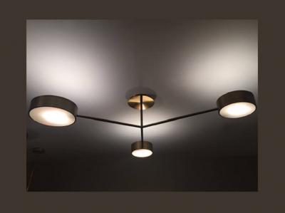  trans LUXE Stellar Three Arm Pendant