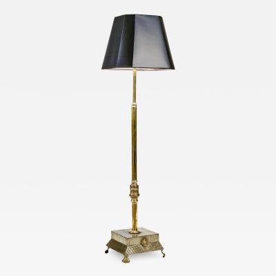 0100 Late 19th Century Brass Standing Lamp