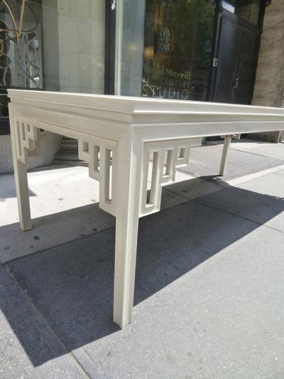 T H Robsjohn Gibbings Bleached Mahogany Table USA 1961