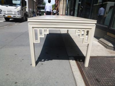 T H Robsjohn Gibbings Bleached Mahogany Table USA 1961