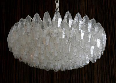  Venini Polyhedral Chandelier by Carlo Scarpa for Venini Italy c 1950