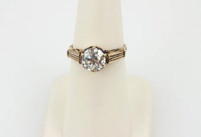 1 60 Carat Victorian Diamond Solitaire Engagement Ring
