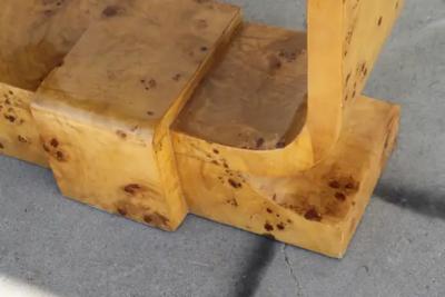 1 Art Deco Burl Wood Sculptural Chest