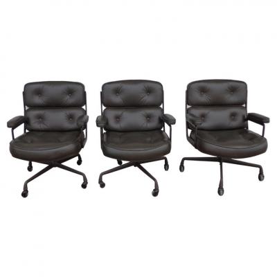1 Herman Miller Time Life Office Executive Leather Chair 4 Star Base