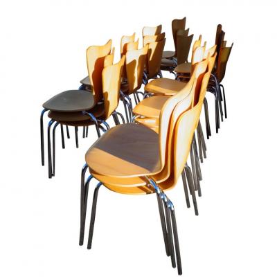 1 KFI Stackable Side Chair