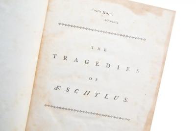 1 Volume Aeschylus the Tragedies
