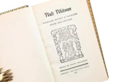 1 Volume Walt Whitman Complete Poetry Prose Letters 