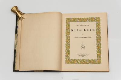 1 Volume William Shakespeare The Tragedy of King Lear
