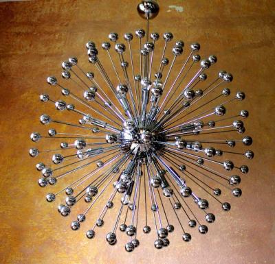 1 of 2 Grand Ballroom Concert Hall Chandelier Germany 1970s