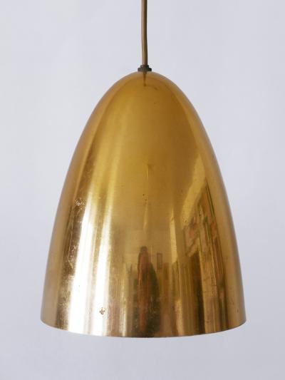 1 of 4 Elegant Mid Century Modern Pendant Lamps or Hanging Lights Germany 1950s