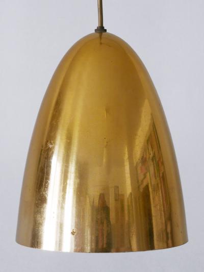 1 of 4 Elegant Mid Century Modern Pendant Lamps or Hanging Lights Germany 1950s