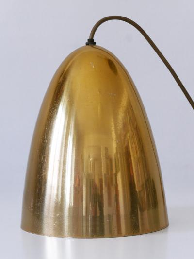 1 of 4 Elegant Mid Century Modern Pendant Lamps or Hanging Lights Germany 1950s