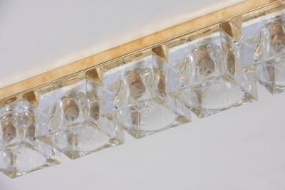 1 of 4 Sciolari Style Brass and Murano Glass Sconce or Flush Mount